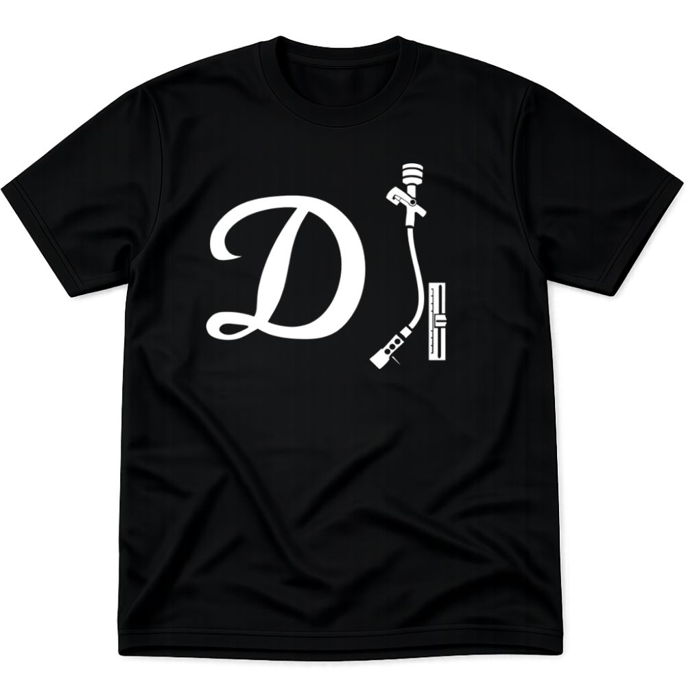 DJ Shirt - Black w/ White
