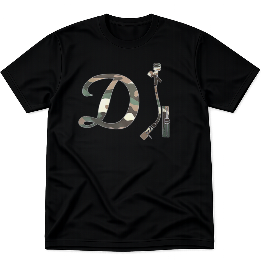 DJ Shirt - Black w/ Camo