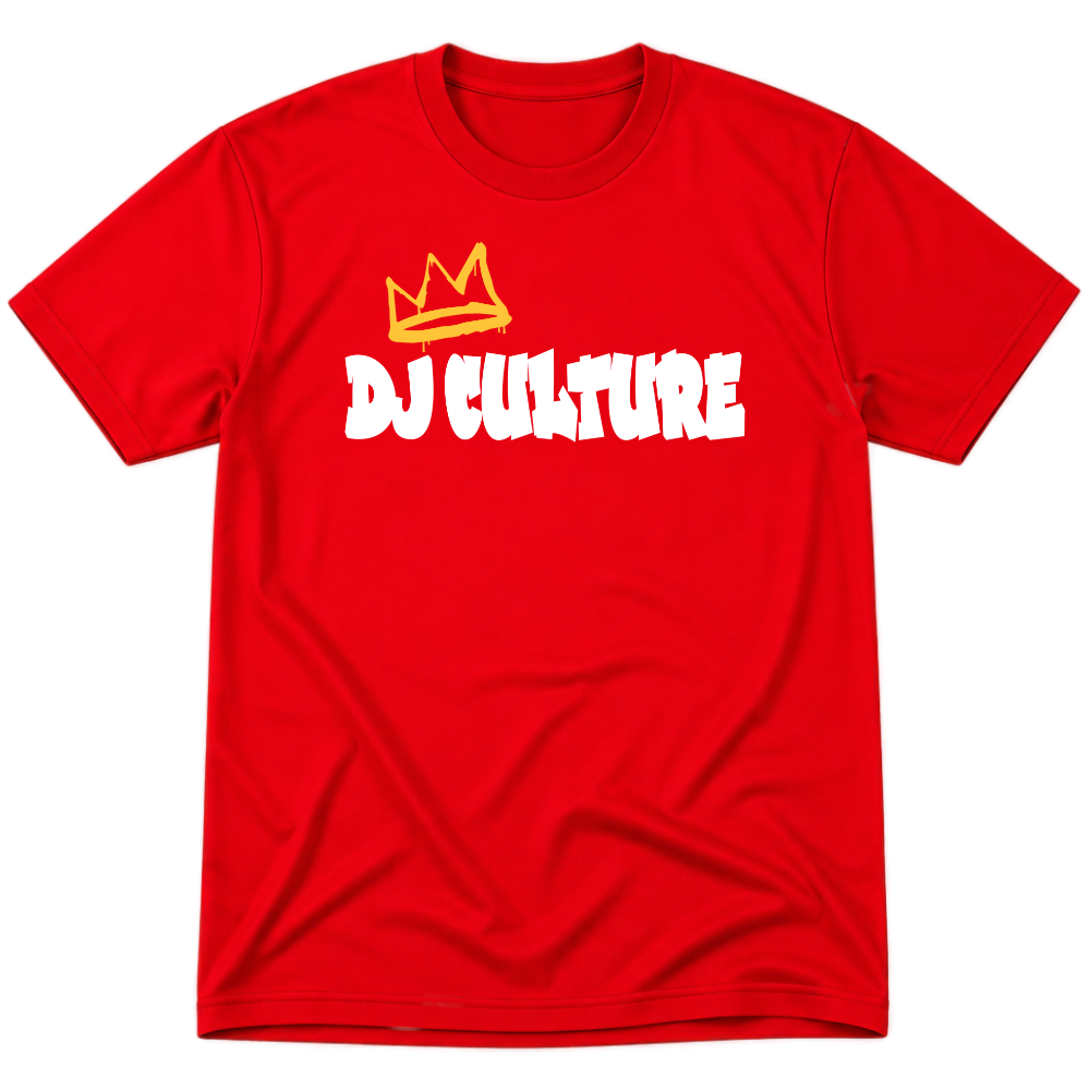 Crowned DJ Culture Shirt - Red