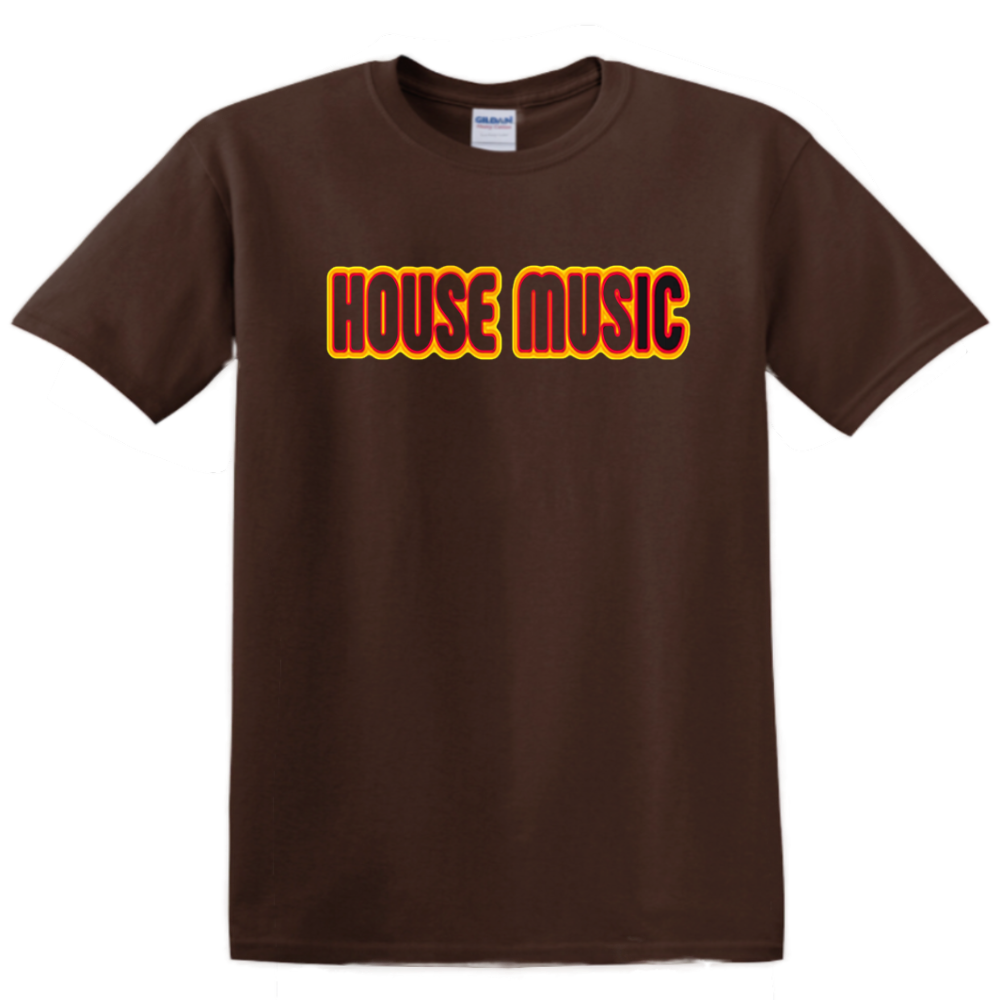 Funky House Music Shirt - Brown