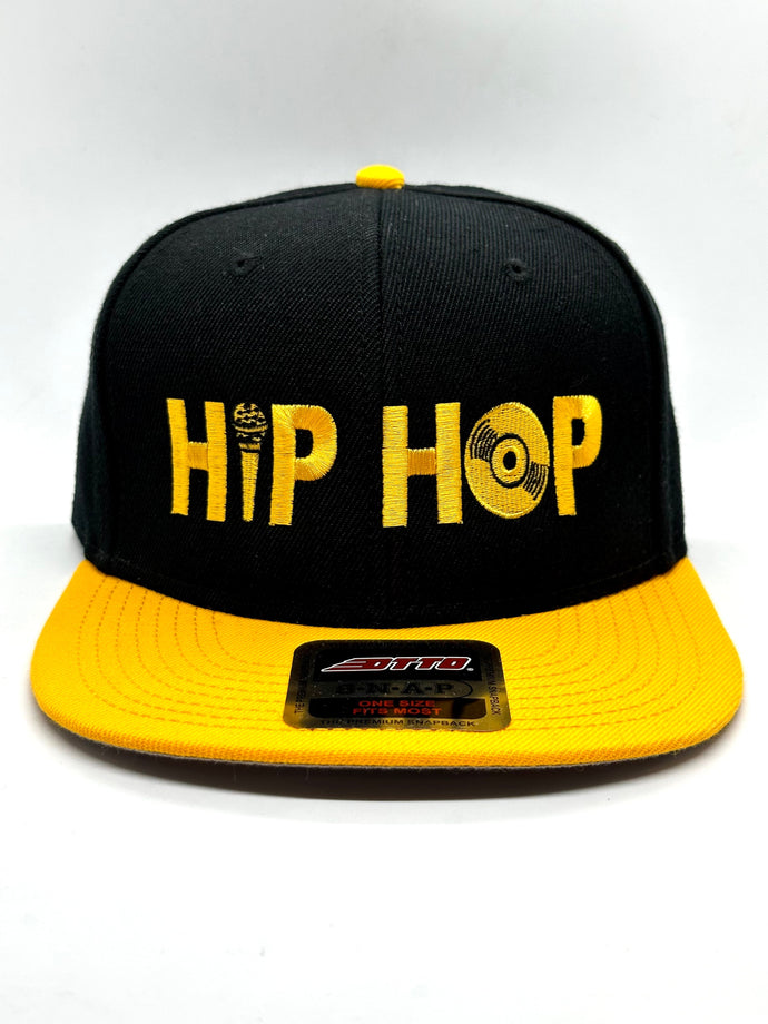 50th Anniversary Hip Hop Hat - Black w/ Brt Gold