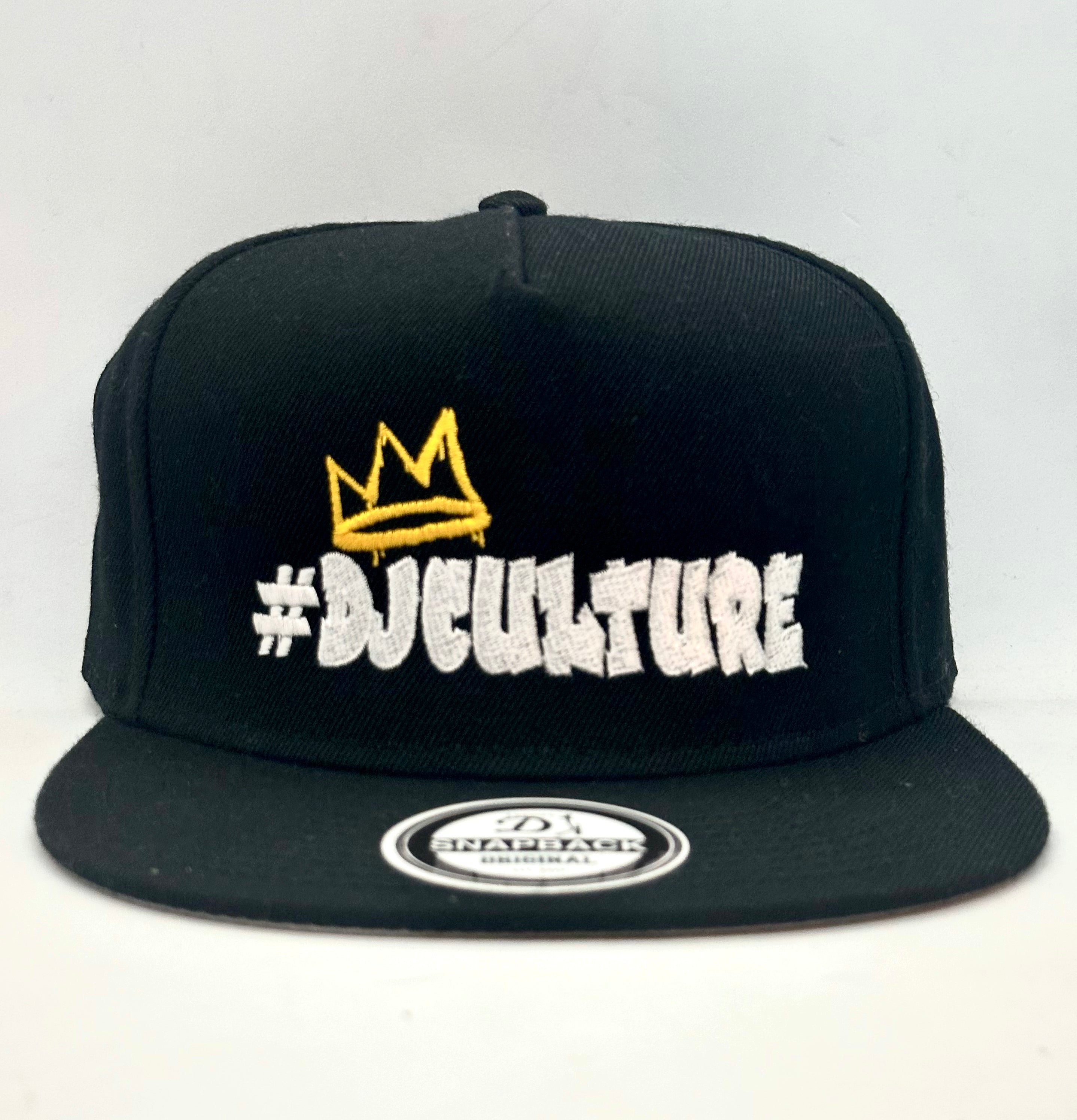 Crowned DJ Culture Hat - Black