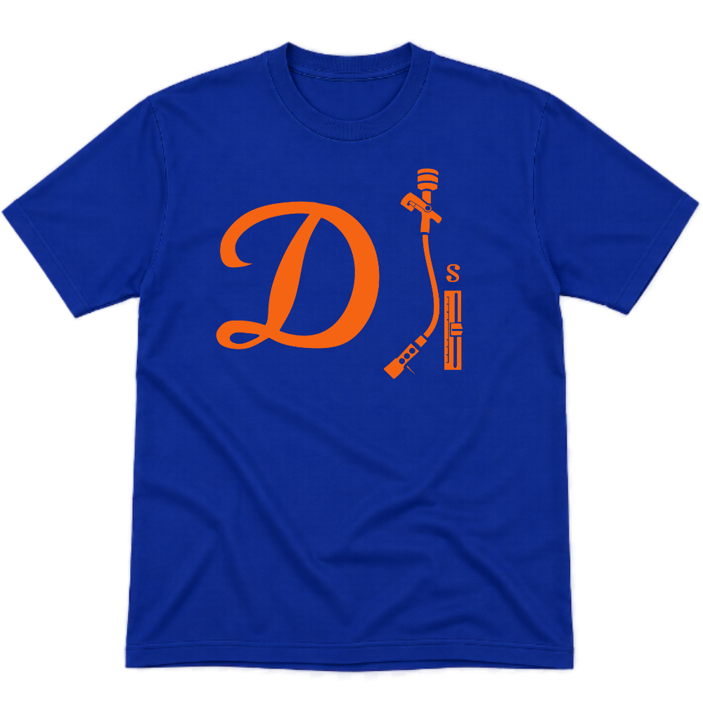 DJ Shirt - Orange & Blue