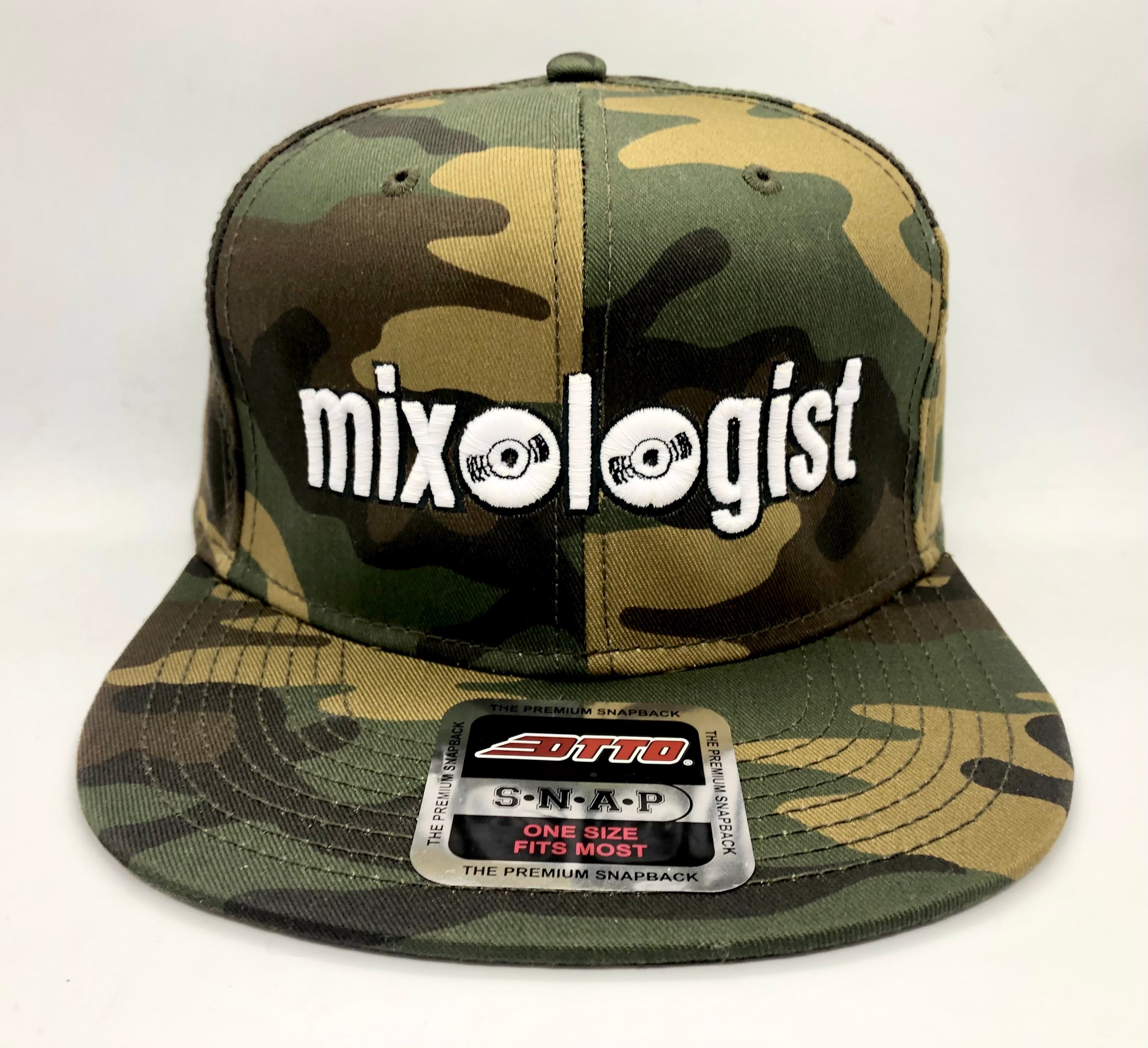 Mixologist 3D Hat - All Camo w/ White
