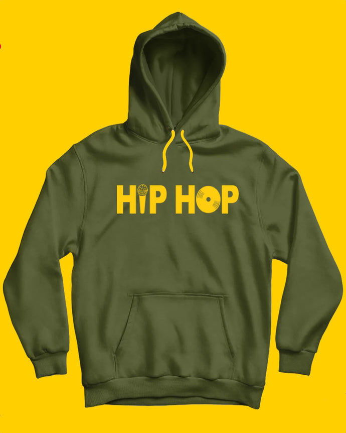 50th Anniversary Hip Hop Hoodie - Military/BrightGold