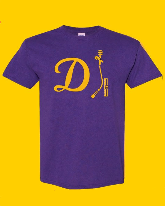 DJ Shirt - Purple w/ Gold