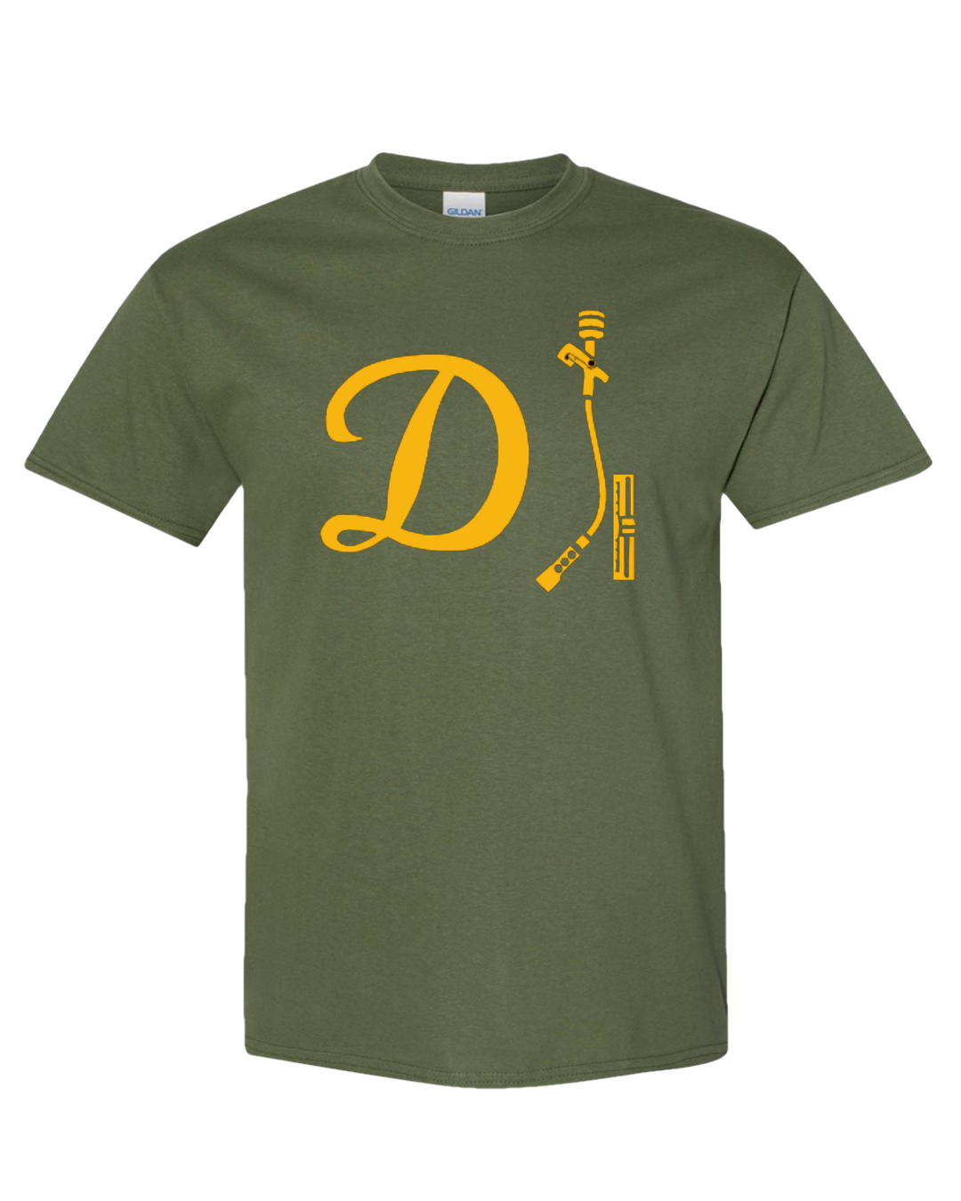 DJ Shirt - Military w/ Gold