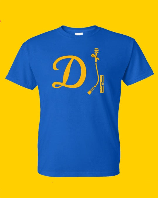 DJ Shirt - Blue w/ Gold