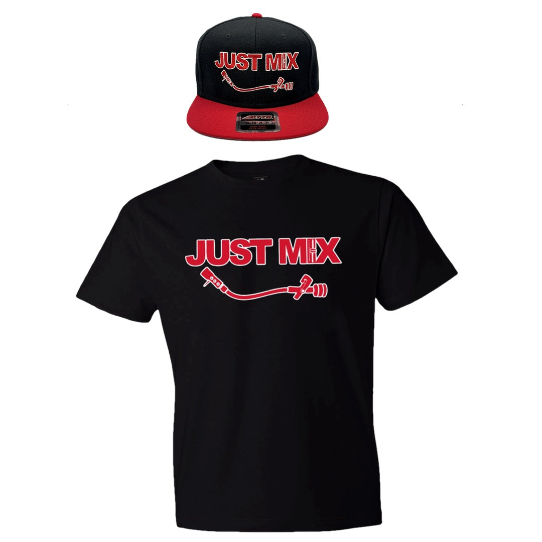 Just Mix 2.0 Set – Tee & Hat (Black & Red)