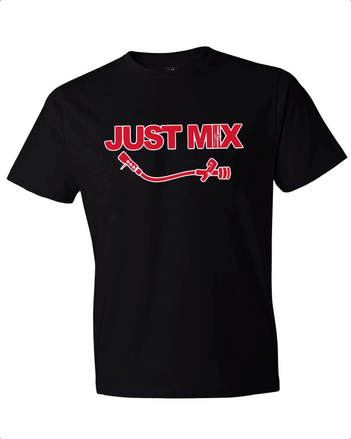 Just Mix w/ Red Font - Black Shirt