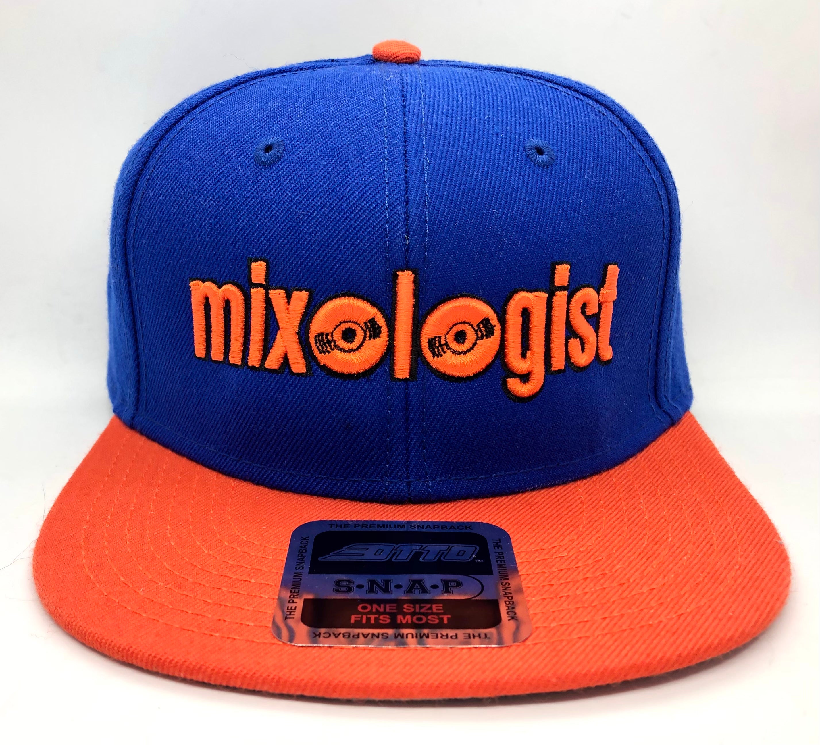 Mixologist 3D Hat- Blue & Orange