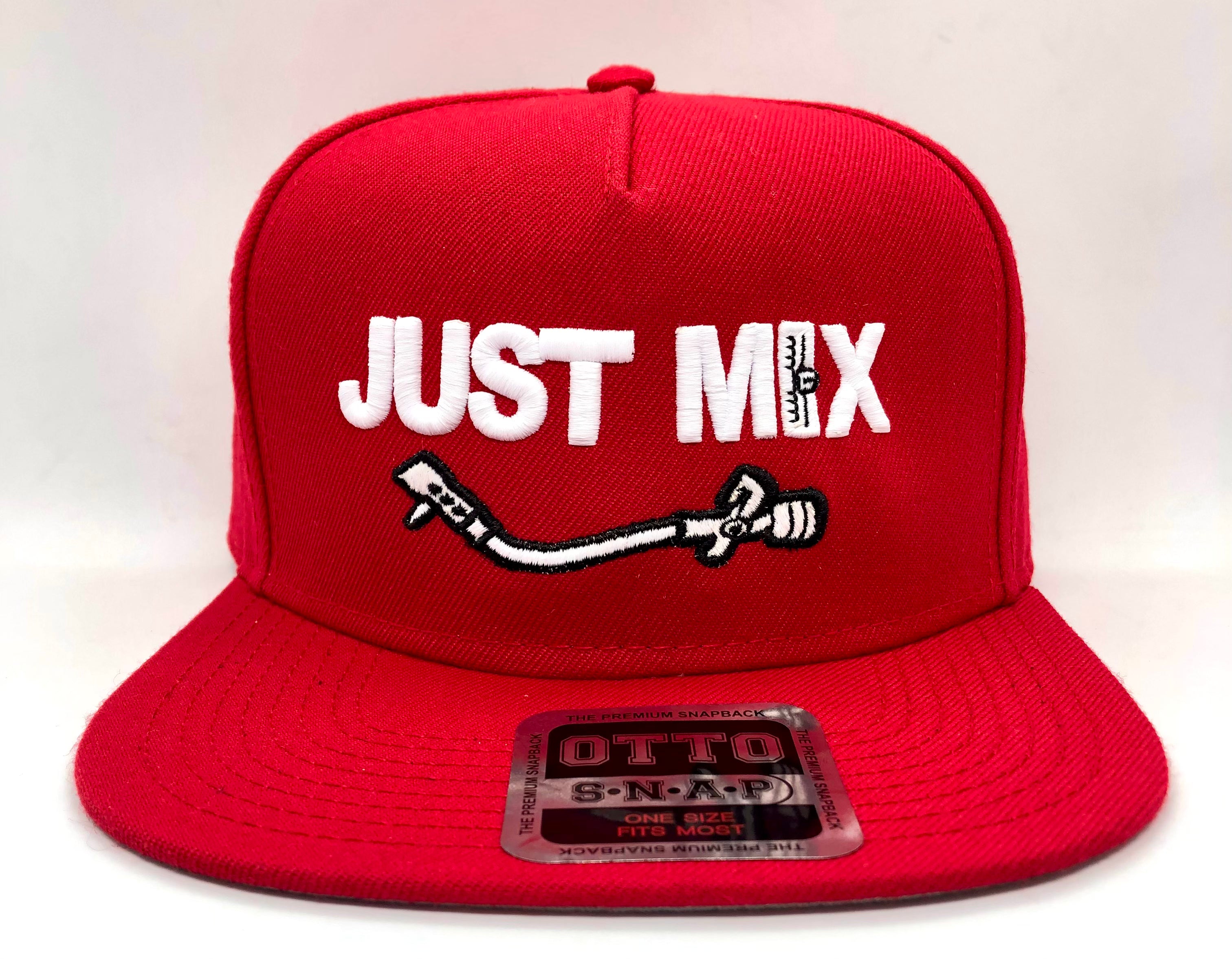 Just Mix Hat - 3D Puff - Red