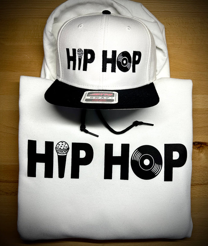 Hip Hop 50th Anniversary Hoodie Set - White/Black