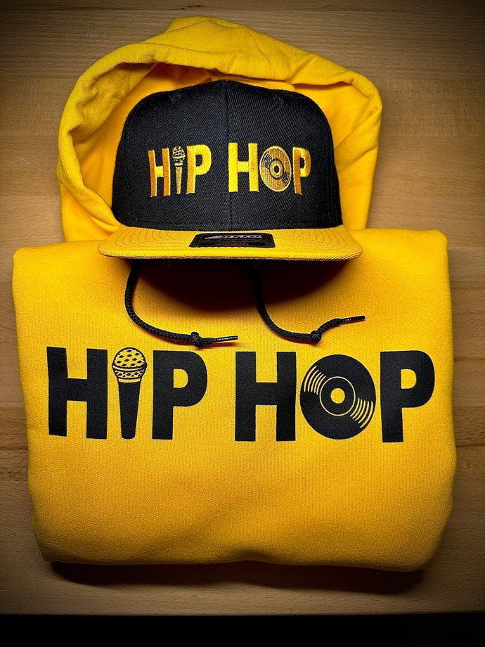 Hip Hop 50th Anniversary Hoodie Set - Gold/Black
