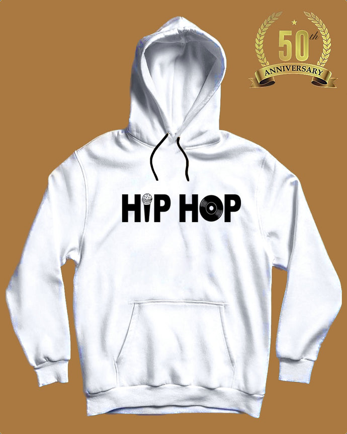 50th Anniversary Hip Hop Hoodie - White/Black
