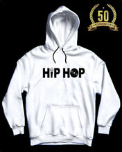 Load image into Gallery viewer, 50th Anniversary Hip Hop Hoodie - White/Black
