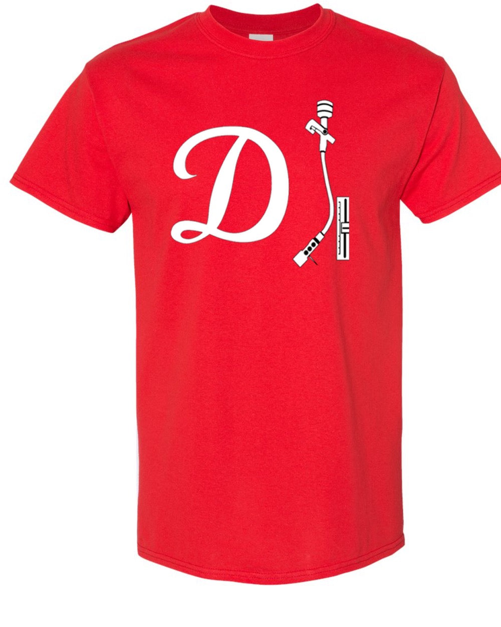 DJ Shirt - Red w/ White