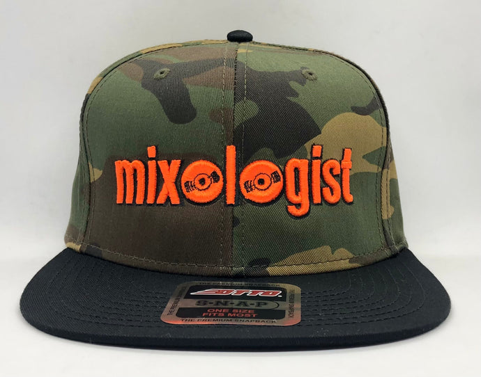 Mixologist 3D Hat - Classic Camo w/ Orange