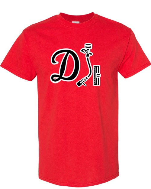 DJ Shirt - Red w/ Black