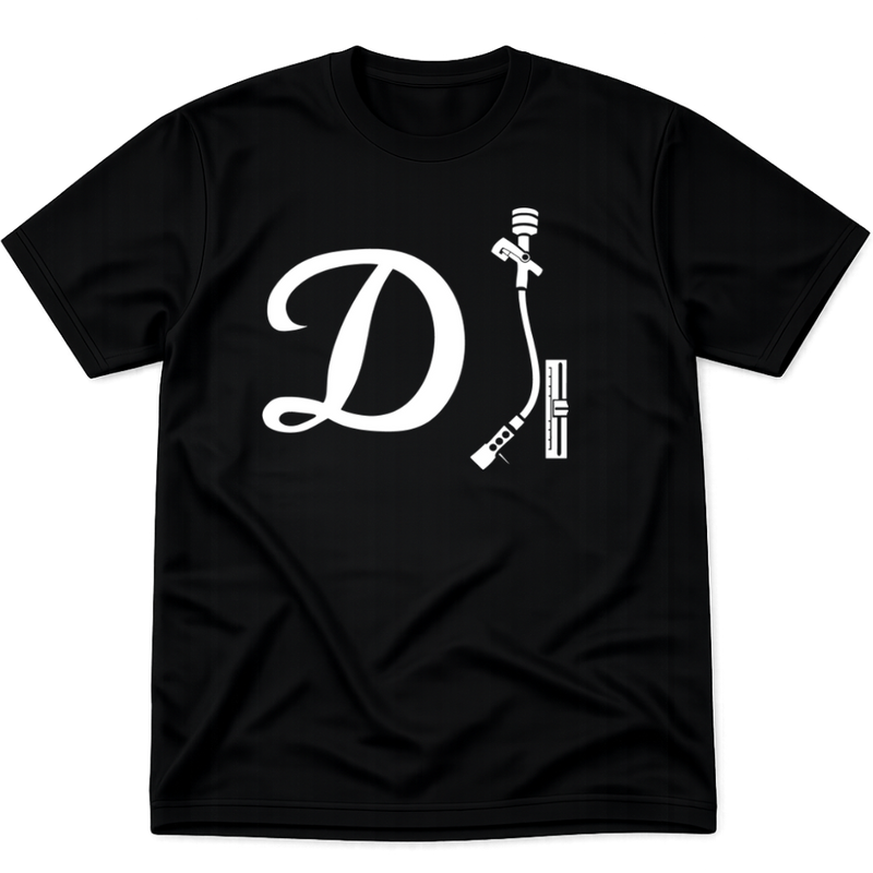 DJ Shirt - Black w/ White