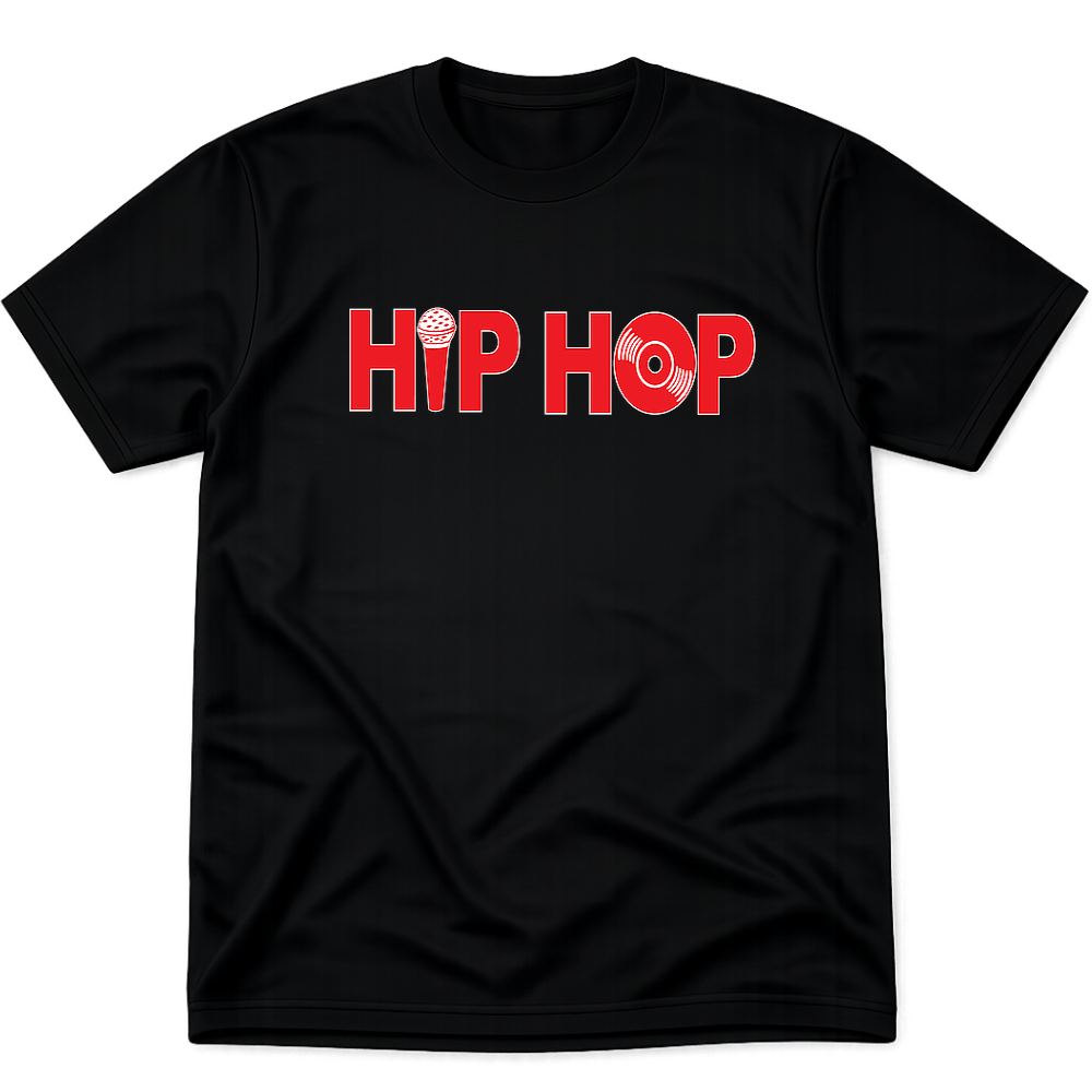 Hip Hop Tee - Black/Red