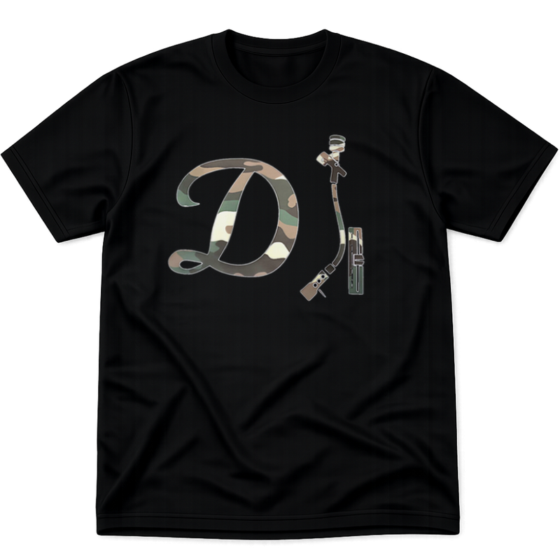 DJ Shirt - Black w/ Camo