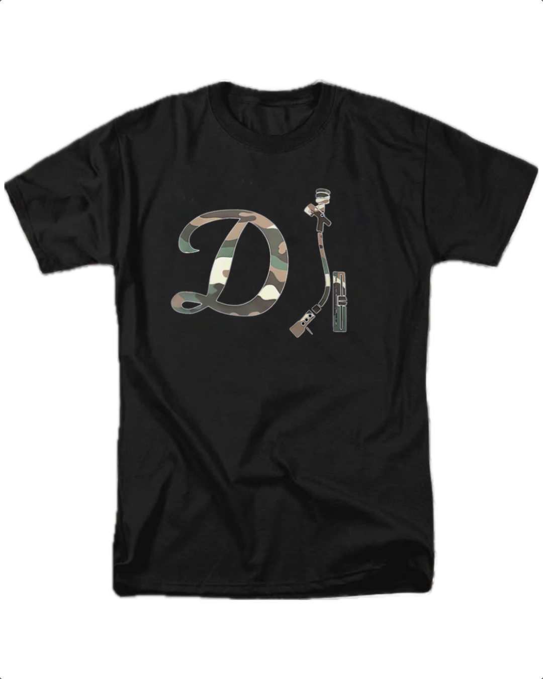 DJ Shirt - Black w/ Camo