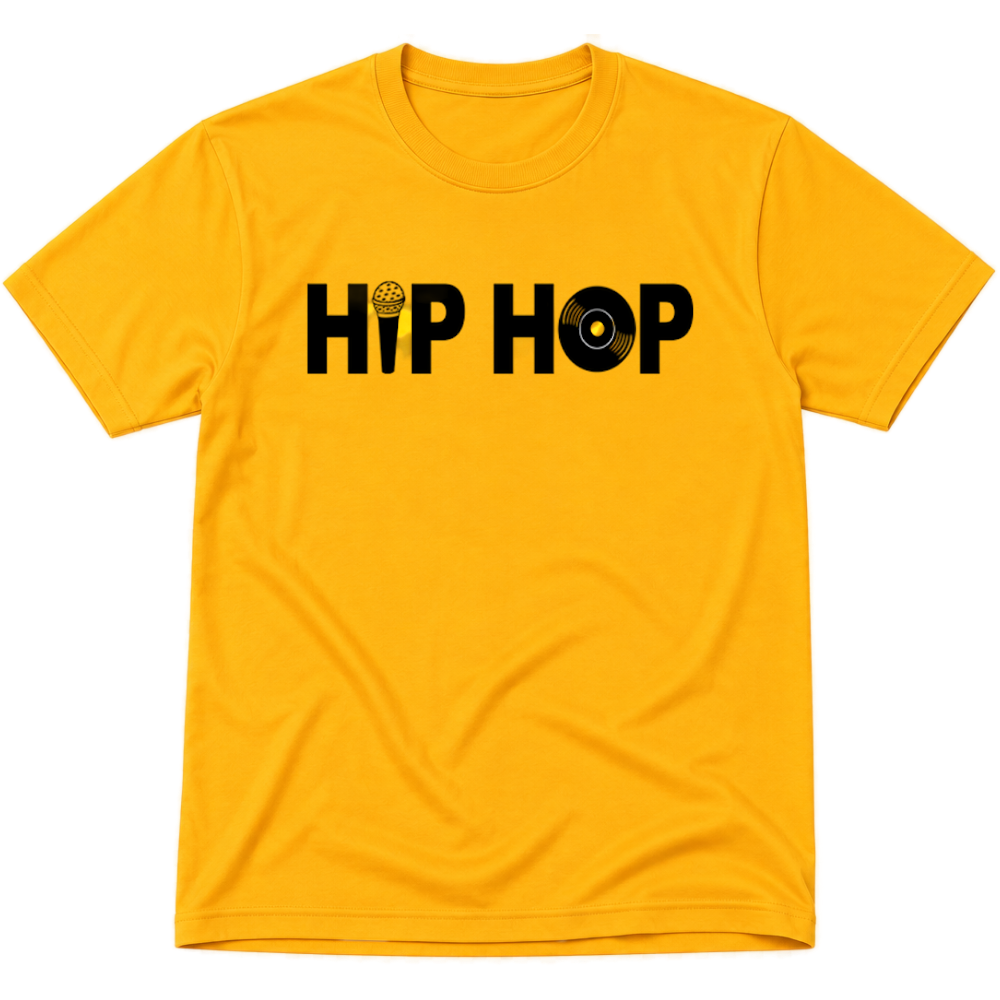 Hip Hop Tee - Gold/Black