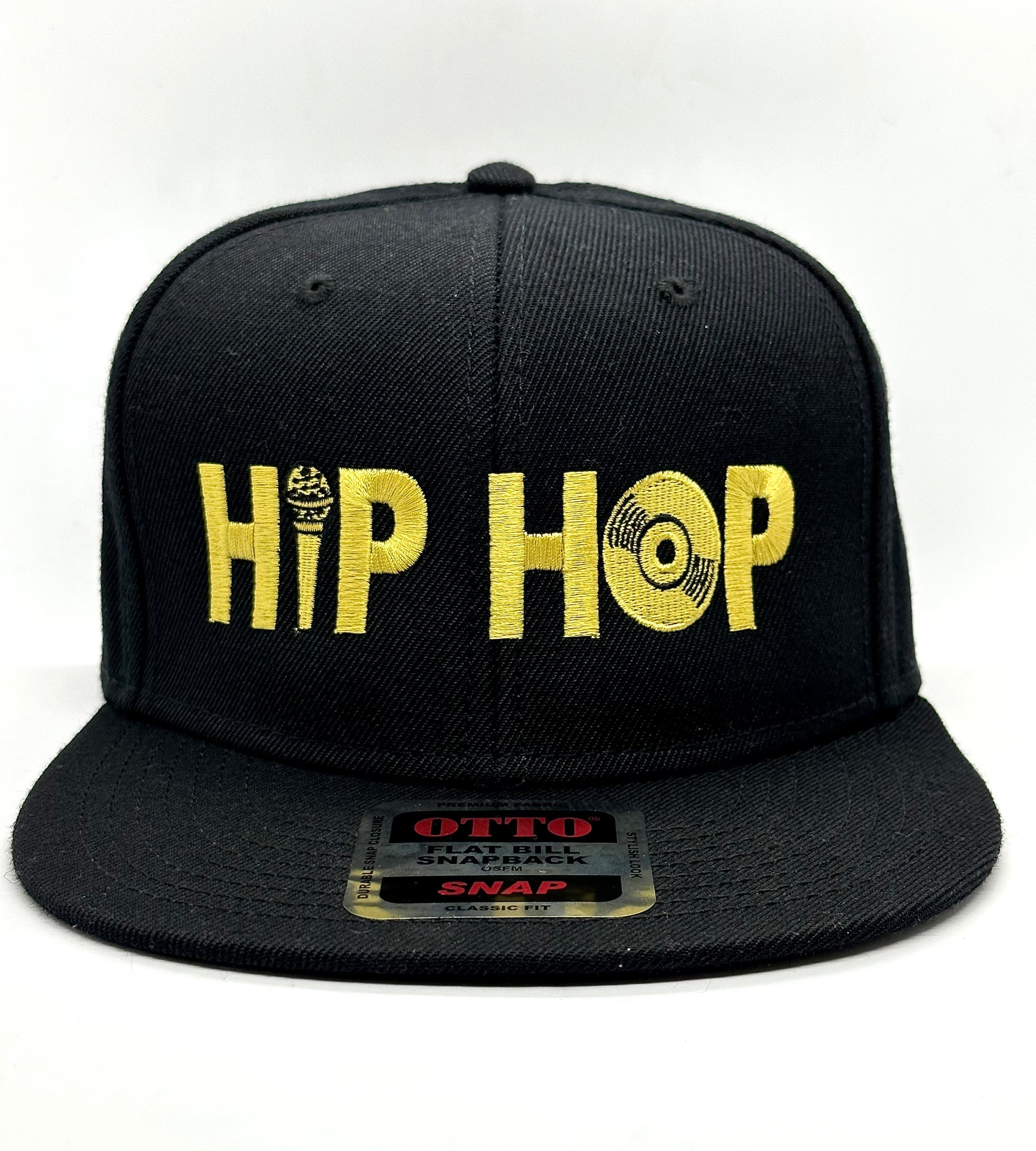 50th Anniversary Hip Hop Hat- Black & Met Gold – I Support DJs