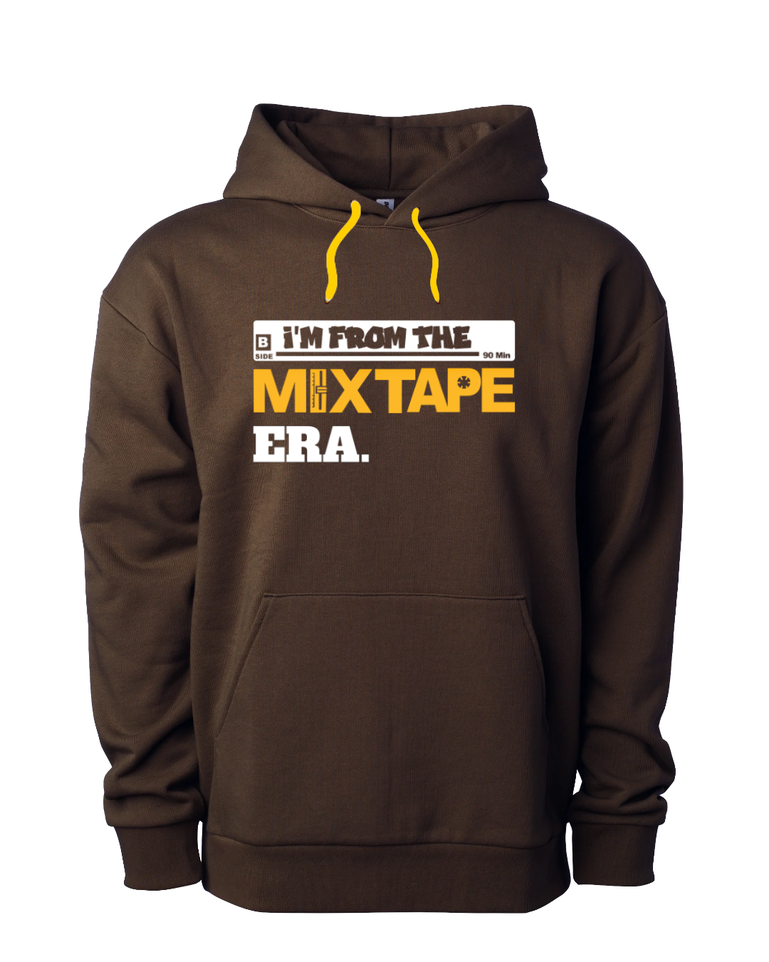 I'm From The Mix Tape Era Hoodie - Brown