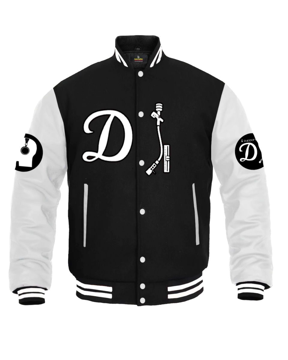 DJ Letterman Jacket - Black & White