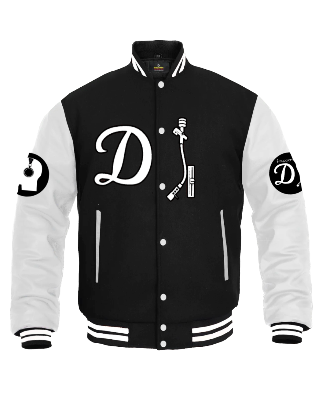 DJ Letterman Jacket - Black & White