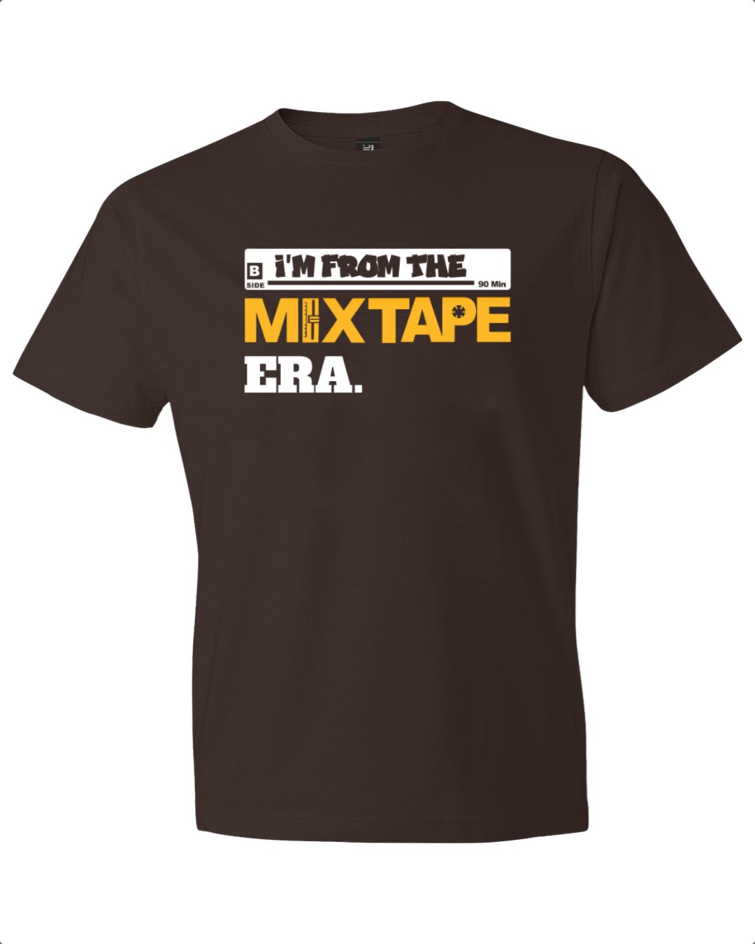 I'M FROM THE MIX TAPE ERA SHIRT - BROWN